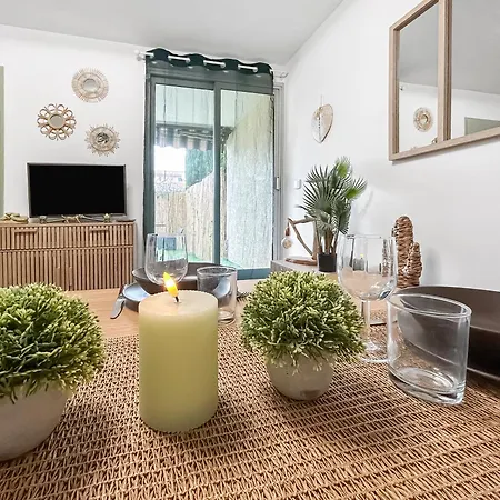 Apartamento Jardin Privé, Wifi, Proche De La